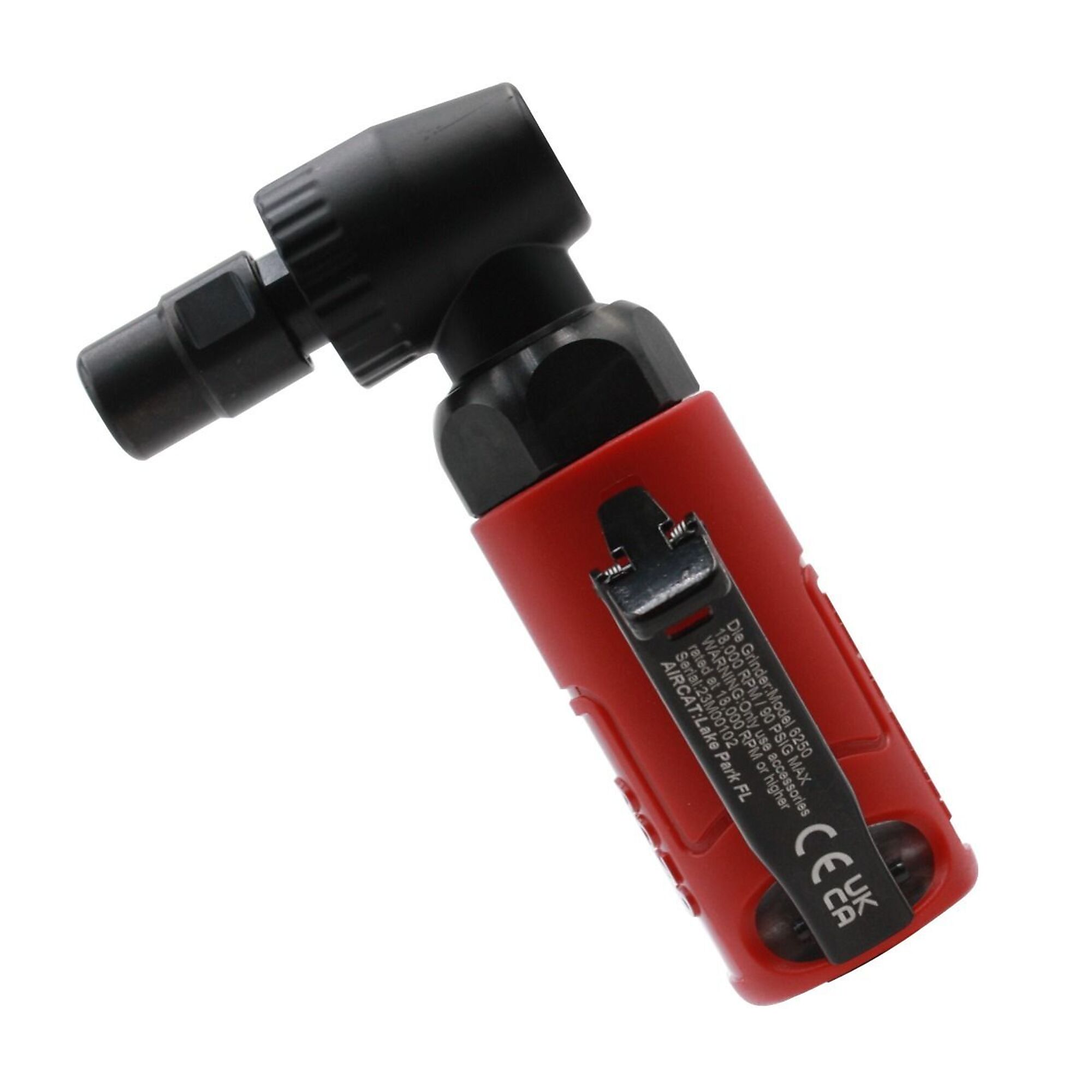 AirCat, 1/4in. Mini Right Angle Die Grinder, Max. Speed 18000 rpm, Model# 6250